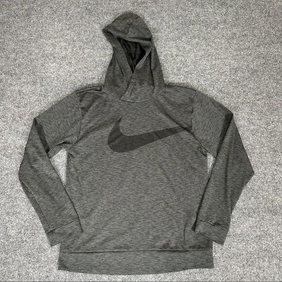 Nike Hoodie Womens XL Gray Dri-Fit Long‎ Sleeve Running Workout Jacket Adult​ - Picture 1 of 6